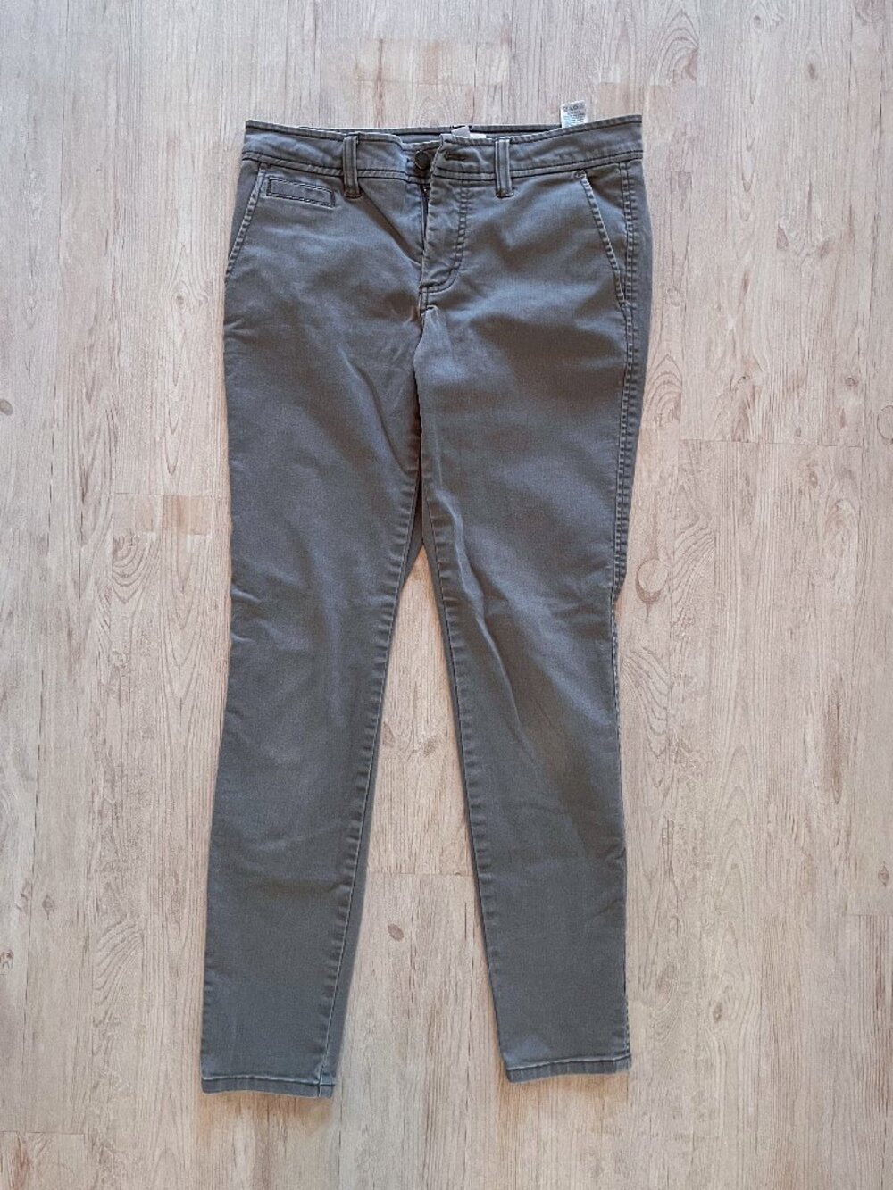 Market & Spruce Mid Rise Slim Fit Chino Pants - Olive Gray